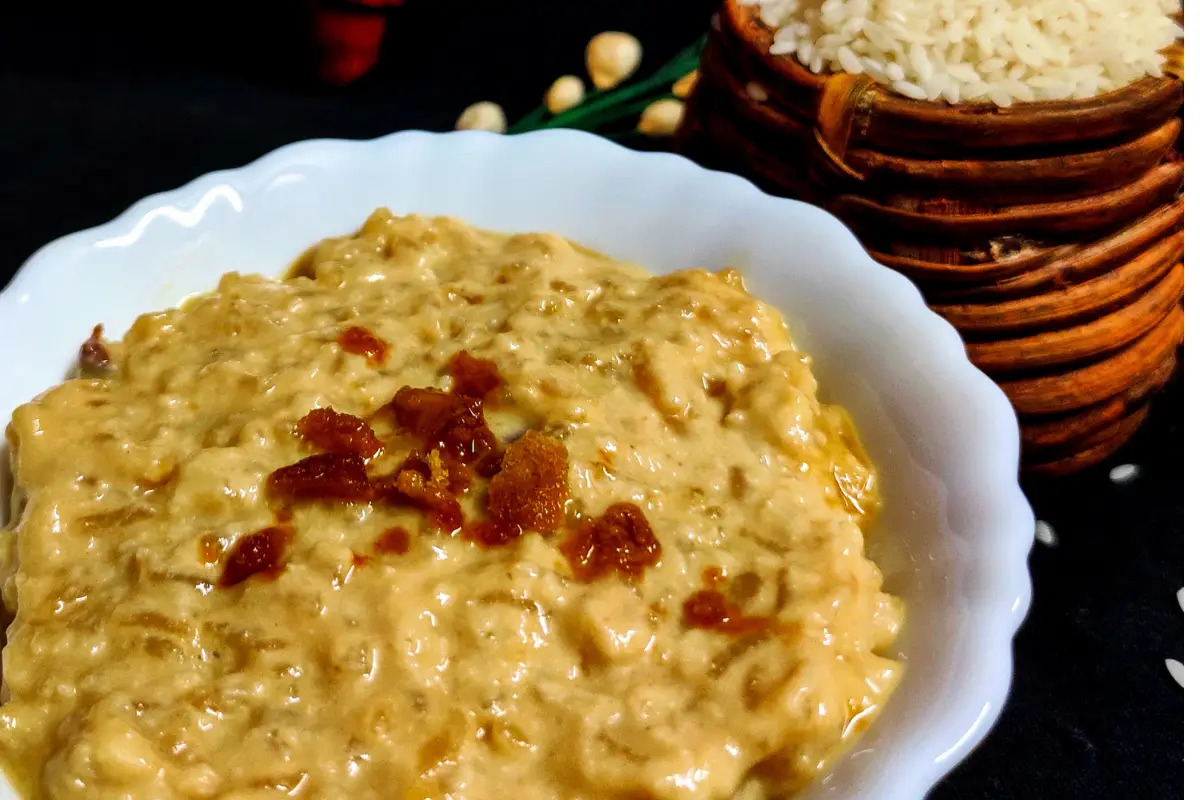 Bengali rice kheer recipe with jaggery