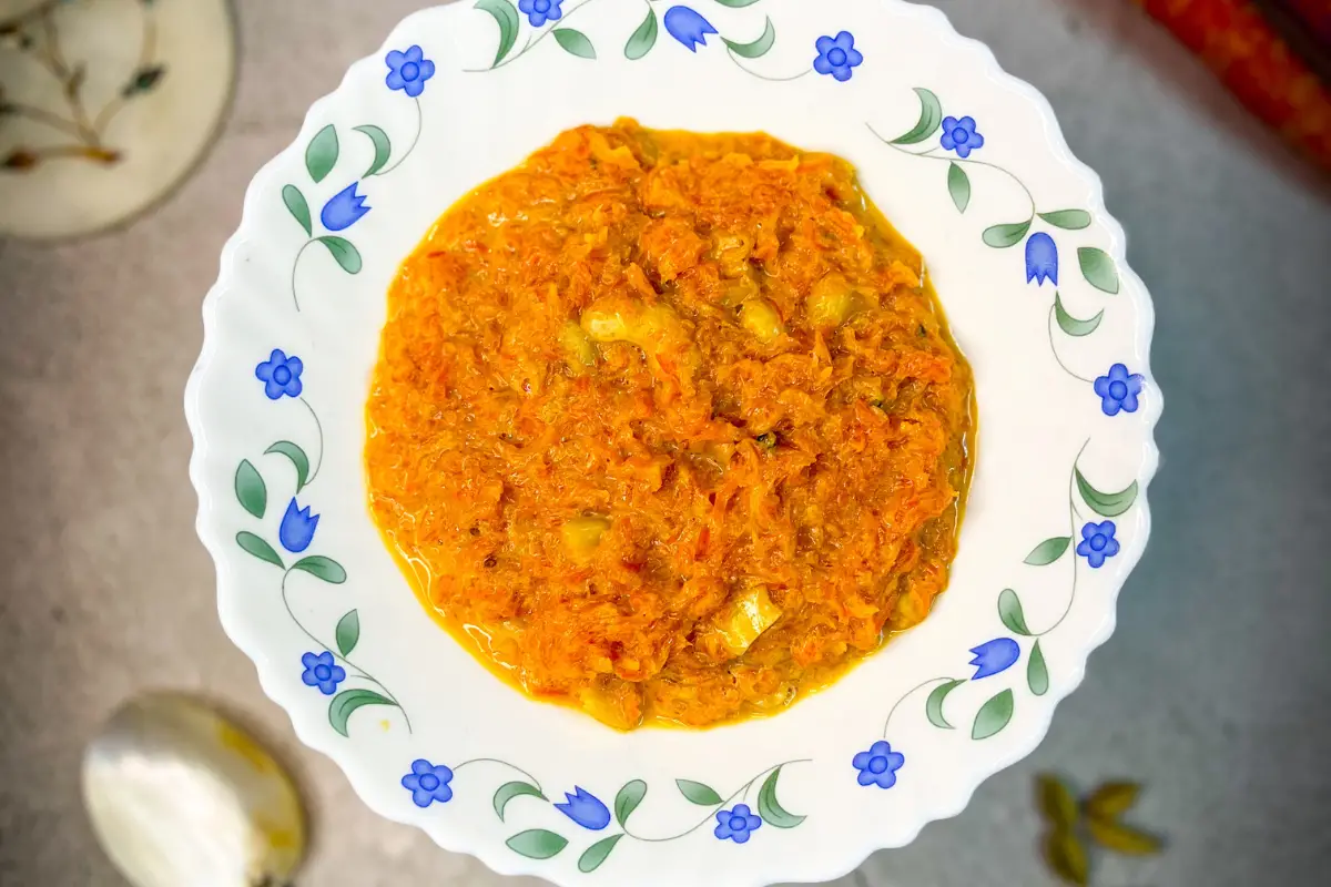 Gajar ka Halwa with condensed milk | Carrot Halwa