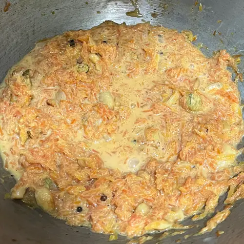 Gajar ka Halwa with condensed milk