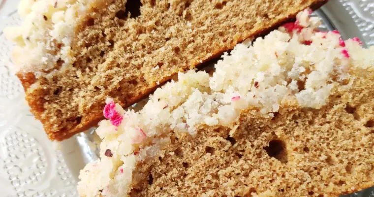 Coffee Cake with vanilla and cinnamon streusel