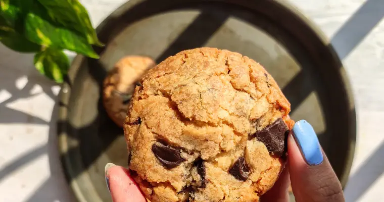 Best brown butter eggless chocolate chip cookies