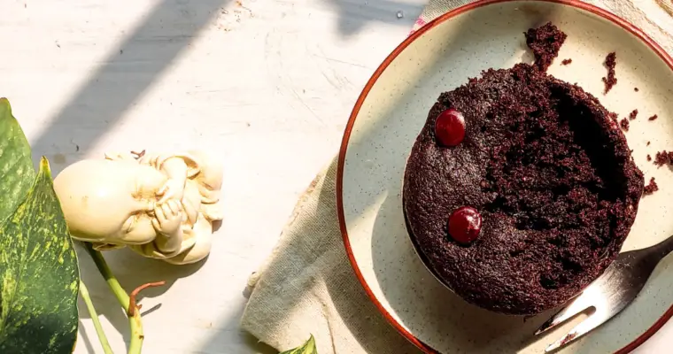 Microwave Chocolate mug cake recipe