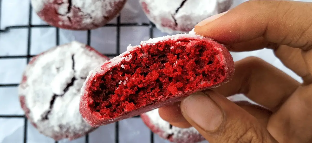 Red Velvet Crinkle Cookies Recipe