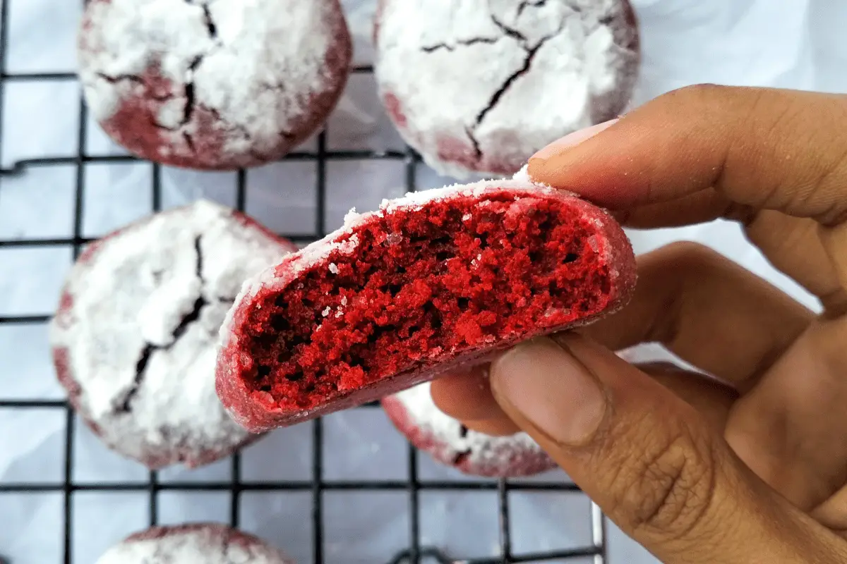 Red Velvet Crinkle Cookies Recipe