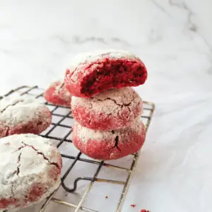 Red Velvet Crinkle Cookies Recipe