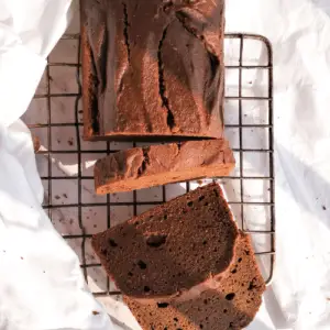 Eggless healthy chocolate banana bread