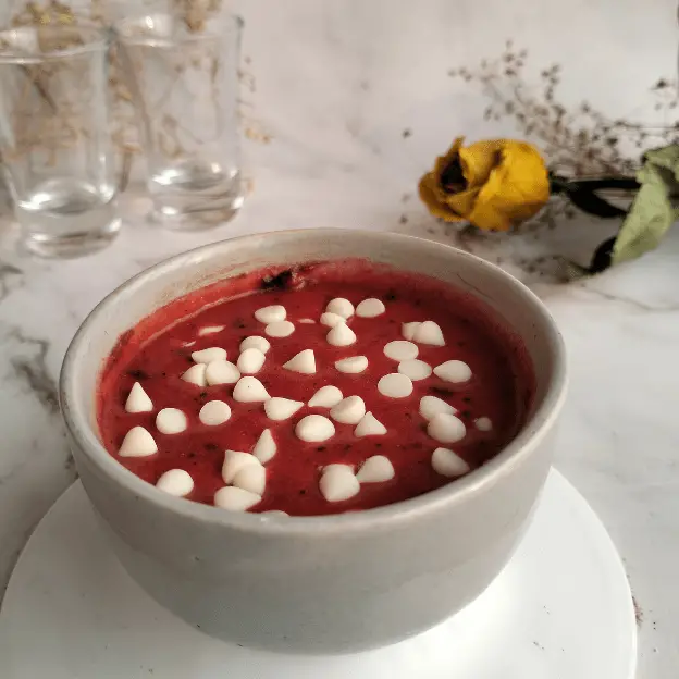 Eggless red velvet mug cake recipe