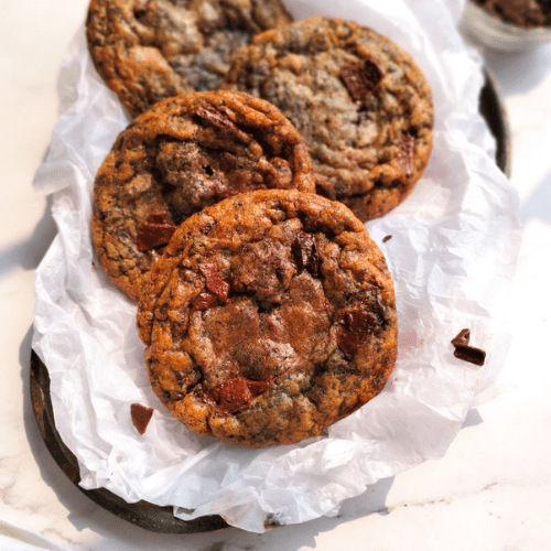 Brown Butter Espresso Chocolate Chip Cookies