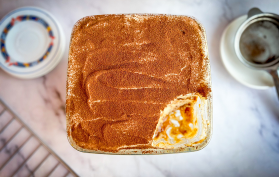 5 Ingredient Tiramisu recipe without alcohol and raw egg