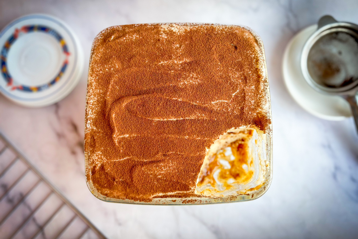 5 Ingredient Tiramisu recipe without alcohol and raw egg